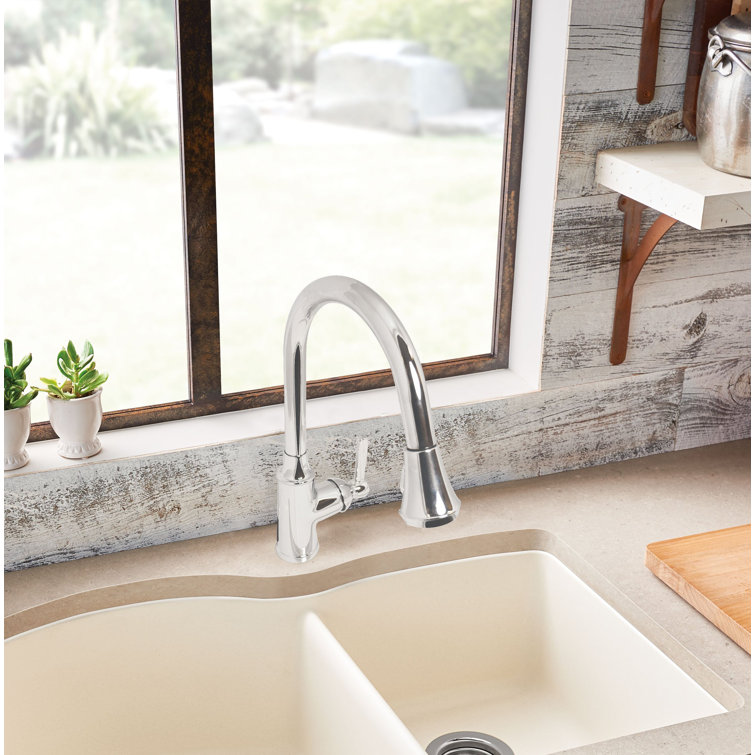 Luxart Tapestry Pull Down Touch Kitchen Faucet Wayfair Canada